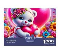 Little Bear 1000 PieceJigsaw Puzzle for Adults PuzzlesEducationalAnimal Panda Game Challenging PuzzlesPuzzle Game for The Whole for Women, Gifts for Men70x50cm/1000pcs