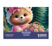 Little Bear A Unique 1000 Piece Jigsaw PuzzleAnimal Panda Colourful Puzzling Challenging & Brainteasing Adult JigsawsPuzzles - 100% Recycled Cardboard100% Recvcled Cardboard52x38cm/1000pcs