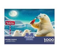 Little Bear And Polar Bear 1000 Piece Jigsaw Puzzles for Adults Educational Games Birthday Gifts for Women And Man Art Colorful DIY Craft 38x26cm/1000pcs