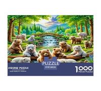 Little Bear And Polar Bear 1000 Piece Jigsaws for Adults Fun, Challenging & Brainteasing Birthday Gifts for Women And Man Challenge High Difficulty 38x26cm/1000pcs