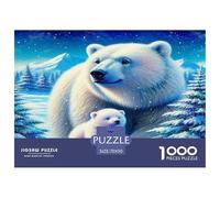 Little Bear And Polar Bear 1000 Piece Jigsaws for Adults Impossible Beautiful Home Decoration Challenge High Difficulty 70x50cm/1000pcs