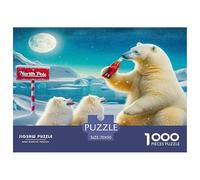 Little Bear And Polar Bear 1000 Pieces Jigsaw Puzzles for Adults Impossible Beautiful Home Decoration Art Colorful DIY Craft 70x50cm/1000pcs