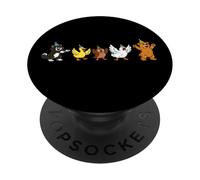 Little Bear Birthday Squad Y2K Animal Party Matching Retro PopSockets Adhesive PopGrip