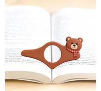 Little Bear Book Page Holder, Thumb Book Page Holder, Reading Accessory, Smooth Lightweight Acrylic Book Page Holders for Students, Teachers, Book Lovers, Literary & Bookworm Ideal Gift