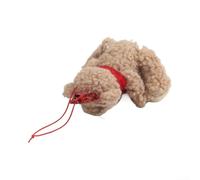Little Bear Car Hanging Christmas Ornament Soft Plush Doll Brown Cute Design for Home Decor Festive Hanging Accessory 10.5x7.5x6.5cm Multiple Styles(Bow Tie)