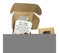 Little Bear in a Box - a Little Pocket Bear Hug | Handmade Keepsake Animal for Uplifting Care Good Luck Men Lovers Friend Adults Kids