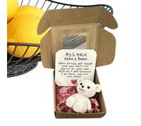 Little Bear in a Box - Plush Bear Doll for Comfort and Cheer | Soft Handmade with Keepsake Toy, Unique Keepsake, Cute Expression Ideal for Friendship Celebration and Thoughtful Presents