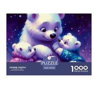Little Bear Jigsaw for Adults 1000,Challenging Puzzles Animal Panda Puzzle Game for The Whole for Women, Gifts for Men,A Unique100% Recvcled Cardboard70x50cm/1000pcs