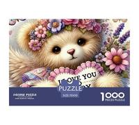 Little Bear Jigsaw Puzzles for Adults 1000 Piece Jigsaw Puzzles for Adults Educational Game Jigsaw Puzzle Suitable for Decompression And WallAnimal Panda DecorColourful70x50cm