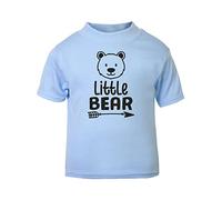 Little Bear (Nordic Style) Statement [BBY5] Short Sleeve Cotton Toddler t Shirt, 1-2 Years, Pastel Blue