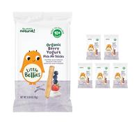 Little Bellies Organic Berry Yogurt Pick-Me Sticks, (Pack of 5 x 0.56 oz Individual Packs)