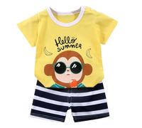Little Big Boys Sets Casual Outfit Kids Comfortable Set for Short Sleeve Graphic tee Animal Print Summer Outfits Stylish Letter Pattern Festival Clothes