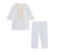 Little Big Boys Sets Hawaiian Shirt Short Dinosaur Monster Print top t-Shirt Matching Bottoms Animal Summer Outfits Stylish Letter Pattern Set Gifts White