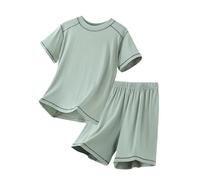 Little Big Boys Sets Summer Outfit Kids Piece Breathable Shorts+t-Shirts t-Shirt Matching Bottoms Camouflage Print Loungewear Boys' Loose Comfortable Festival Clothes Set