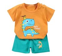 Little Big Boys Sets Summer Outfit Kids Piece Button Down Shirts Clothes t-Shirt Matching Bottoms Short Sleeve top Crew Neck Beach Vacation Casual Suit Gifts for
