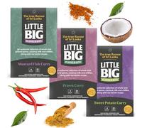 Little Big Flavour Kits Spice and Sea Curry Curry Kit Box Easy & Quick to Make Contains Mustard, Fish Prawn and Sweet Potato Curry Kit 100% Natural, Vegan Friendly & Gluten Free (3 Kits) 12 Servings