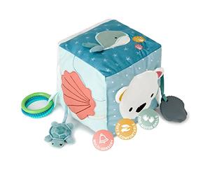 Little Big Friends Soft Activity Cube | Developmental Toy| Encourages Hand-Eye Coordination and Motor Skills | Ocean
