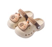Little Big Kids Funny Cute Dinosaur Clogs Summer Non-Slip Sole Quick-Dry Water Shoes for Boys Girls Toddler Garden Play Sandals Outdoor Footwear Easy On/Off Slider Comfy