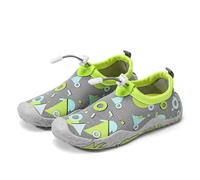 Little Big Kids Water Shoes Girls Boys Swim Beach Shoes Quick-Drying Breathable Non-Slip Aqua Footwear Grey 11.5 UK Child