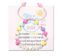 Little Big Sister Bracelets Gifts for Sister Christmas Gifts for Women Females Big Sister Announcement Gifts for Sisters, S, plastics, no gemstone