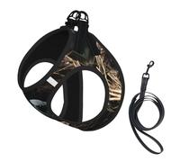 Little Bird nest Print Soft Pet Harness and Leash Set, Adjustable Mesh Puppy Vest Harness for Small Medium Large Dogs and Cats