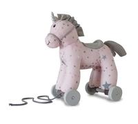 Little Bird Told Me - Celeste Unicorn Pull Along Toy with Removable Wheels, Pink Soft Unicorn Toy for Babies & Toddlers and 1 Year Olds