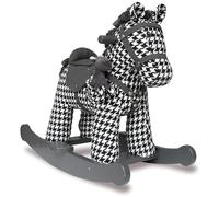 Little Bird Told Me - Dazzle & Jet Rocking Horse for Baby/Toddler 9+ Months Unisex - Leatherette Saddle & Bridle, Solid Wooden Frame & Rockers, Removable Plush Toy - British Brand Since 2007