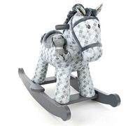 Little Bird Told Me - Harper & Chase Rocking Horse for Baby/Toddler 9+ Months Unisex - Geometric Printed Fabric, Solid Wooden Frame & Rockers, Removable Plush Toy - British Brand Since 2007