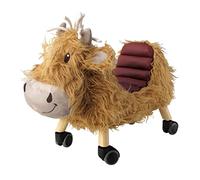 Little Bird Told Me - Hubert Highland Cow Award Winning Ride On Toy for Toddler 12+ Months Unisex - Soft Animal Toy on Wheels, Sturdy Wooden Frame, Wipe Clean Supportive Seat, British Brand Since 2007