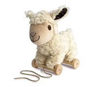 Little Bird Told Me - Lambert Sheep Pull Along Toy for Baby 6+ Months Unisex - 2-in-1 Soft Toy, Removable Wheels, Sensory Plush Fabric - British Brand Since 2007