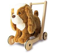 Little Bird Told Me - Peanut Pup Baby Walker/Push Along/Ride On for Toddler 12+ Months Unisex - 2-in-1 Soft Toy on Wheels, Wooden Frame, Soft Plush Fabric - British Brand Since 2007