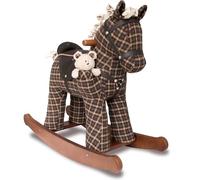 Little Bird Told Me - Rufus & Ted Rocking Horse for Toddler 12+ Months Unisex - Leatherette Saddle & Bridle, Solid Wooden Frame & Rockers, Removable Plush Toy - British Brand Since 2007
