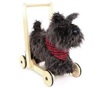 Little Bird Told Me - Scottie Dog Baby Walker/Push Along/Ride On for Toddler 12+ Months Unisex - 2-in-1 Soft Toy on Wheels, Sturdy Wooden Frame, Soft Plush Fabric - British Brand Since 2007