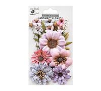 Little Birdie Heleen Paper Flowers 12/Pkg-Fairy Sparkle