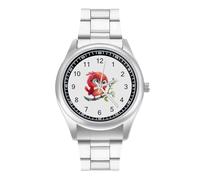 Little Birdie Men's Casual Watch with Stainless Steel Strap Alloy Quartz Wrist Watches