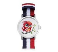 Little Birdie Sport Watch for Men Women Nylon Strap Wrist Watch Analog Quartz Watch