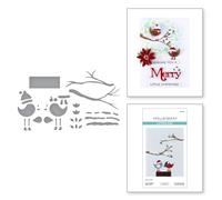 Little Birdies Etched Dies from The All About Christmas Collection by Lisa Horton
