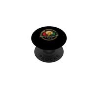 Little Birds on a Branch with Rising Sun Reggae Emblem PopSockets Adhesive PopGrip