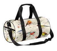 Little Birds Sports Gym Bag Duffel Bags Workout Lightweight Shoulder Weekender Bag Travel Duffel Bag for Men Women(Watercolor Bird), Little Birds, 17.6(L) x 9(W) x 9(H) inch