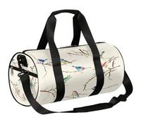 Little Birds Sports Gym Bag Duffel Bags Workout Lightweight Shoulder Weekender Bag Travel Duffel Bag for Men Women(Colorful Bird), Little Birds, 17.6(L) x 9(W) x 9(H) inch