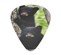 Little Black Bears Unique Guitar Gift Guitar Picks For Bass Electric Acoustic Guitars (12 Count)