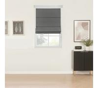 Little Black Book Blackout Charcoal Roman Blind - 170cm