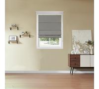 Little Black Book Blackout Dove Grey Roman Blind -130cm