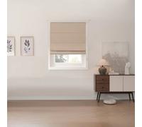Little Black Book Blackout Natural Roman Blind - 60cm