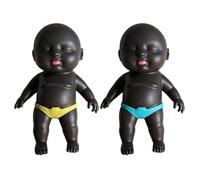 Little Black Doll Stress Relief Toy, With Sensory Fun Experience, 10x5cm, Ugly Cute Plush Squíshy, Squeeze Stress Relief Doll, Fun And Calming, For Adults, Lovers, Families, Friends, Kids