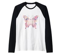 Little Bloom Boho Nature-Inspired Floral Graphic Raglan Baseball Tee
