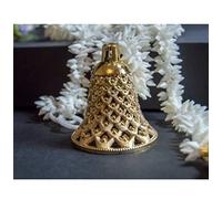 Little Blooms® Lightweight Golden Plastic Bells - Versatile for Various Craft Applications and Festive Decoration 3 Inch (Golden, 12)