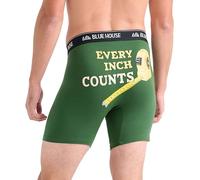 Little Blue House by Hatley Men's Funny Boxer Briefs, Every Inch Counts, S