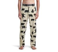Little Blue House by Hatley Men's Jersey Pyjama Pants Pajama Bottom, Black Bears, M