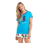 Little Blue House by Hatley Women's Cute Animal Pajama Tees Top, Yoga Bear, Medium